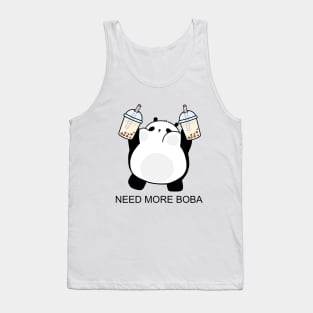 Chubby Little Panda Needs More Boba! Tank Top